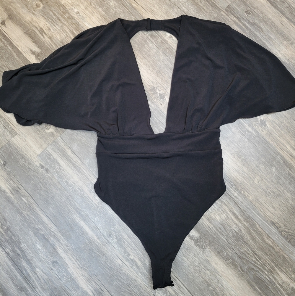 Black Free People Bodysuit